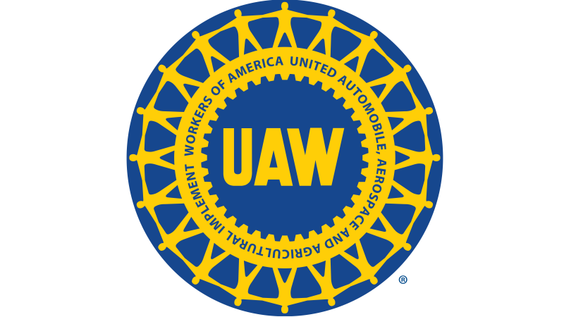 UAW logo yellow blue