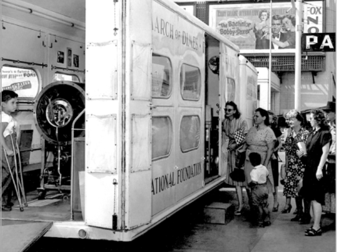 Mobile field units served as classrooms, clinics, and emergency transport